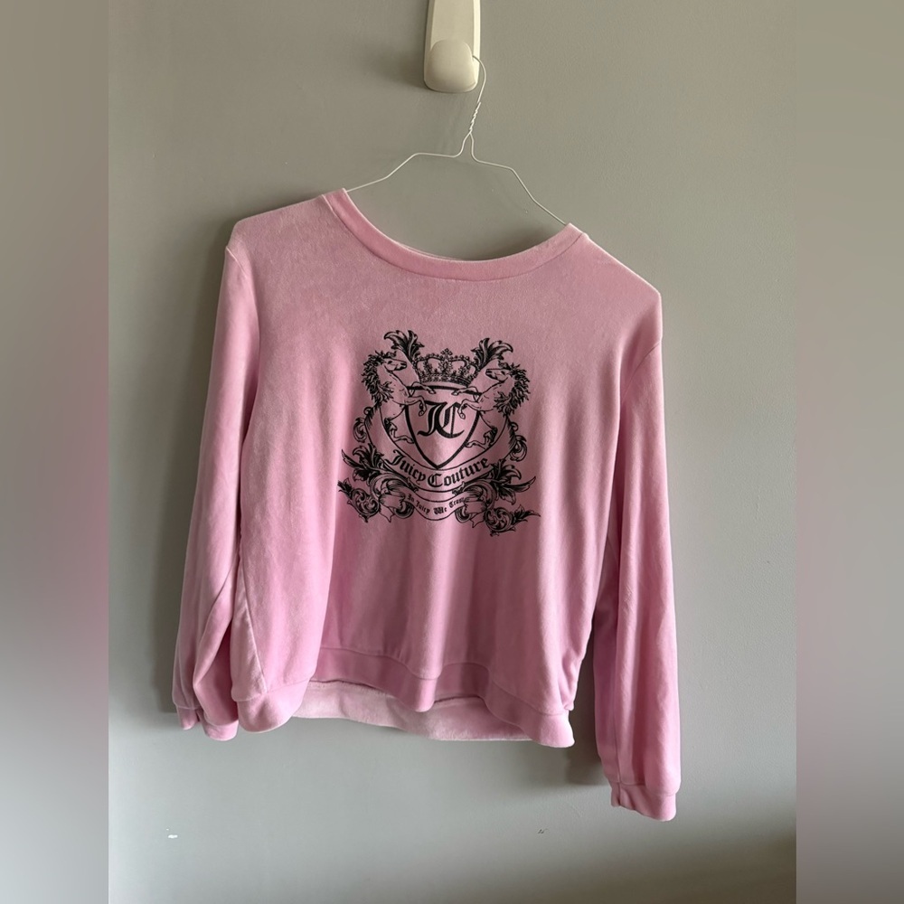 Juicy Couture Pink Sleepwear Top with Black Logo